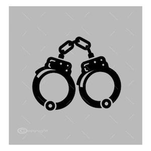 Handcuffs SVG | Jpeg | Police Handcuffs SVG | Handcuff | Png | Cuff Svg | Jail Cuffs SVG | Handcuffs Vector A1