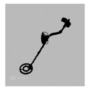 Metal Detector Vector Image SVG File Digital Cutting File  Ai - Eps - Png - DXF - Svg - A2