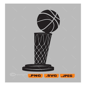Basketball Trophy Vector Image (PNG, Jpeg, SVG)