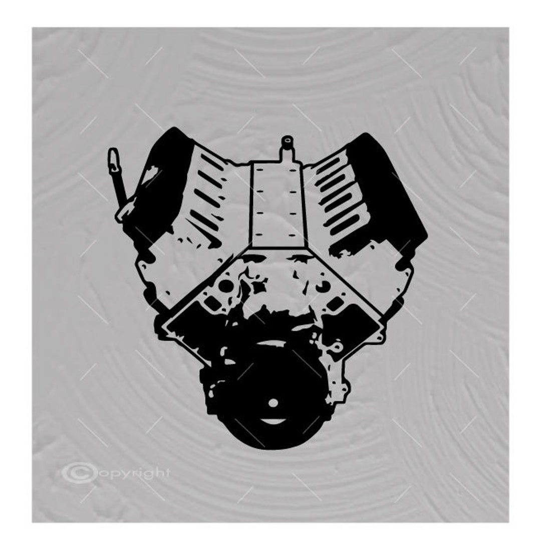Engine Block Vector Images SVG Files Digital Cutting Files Ai Eps PNG DXF Svg A3 Etsy