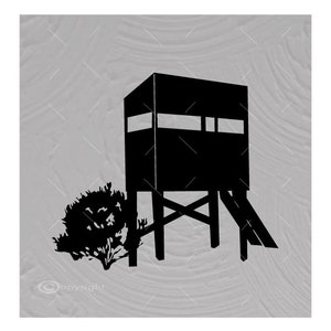 Deer Stand Vector Images SVG Files Digital Cutting Files  Ai - Eps - PNG - DXF - Svg - A2