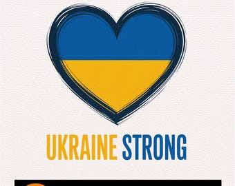 Die Ukraine starke PNG - Love Grafik für die Liebe (Digitaler Download)