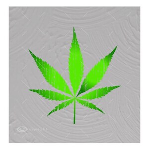 Distressed Marijuana Leaf Digital File  Ai - Eps - PNG - DXF - Svg - A1