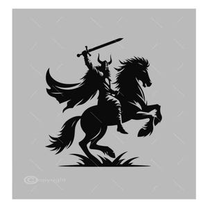 Viking SVG | Jpeg | Norsemen SVG | Viking Warrior | Png | Norse Svg | Æsir Viking Horse SVG Svg Vector A4