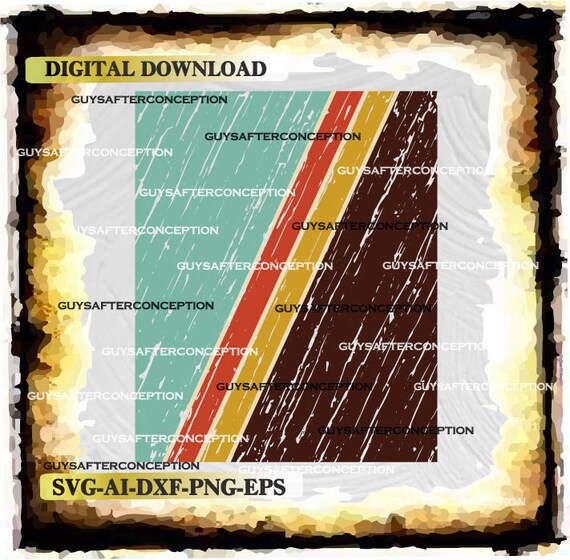 Download 70s Distressed Vintage Retro Background Digital File Ai Eps Etsy PSD Mockup Templates
