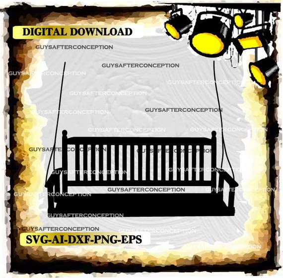 Porch Swing Vector Images Svg Files Digital Cutting Files Ai Etsy