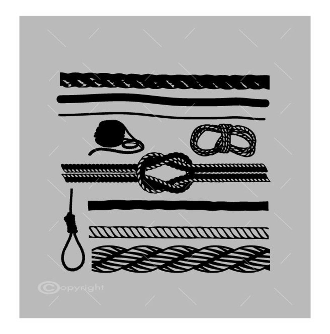 Rope SVG Bundle: Outdoor Survival Paracord Cut Files (digital Download ...