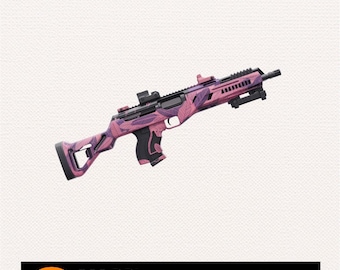 Fantasy Carbine Rifle PNG: Firearm Gun Clipart (Digital Download)