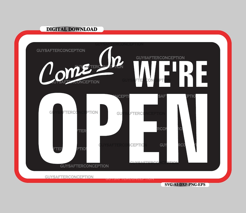 We Are Open Sign Images