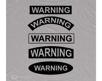 Warnschild-SVG-Bundle | Gefahrensymbol-Schnittdatei | Vorsicht-Silhouette