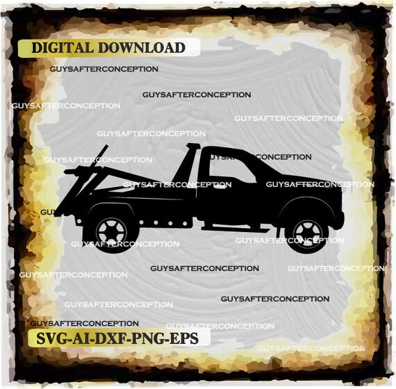 Wrecker Tow Truck Vector Image Svg File Digital Cutting File Etsy