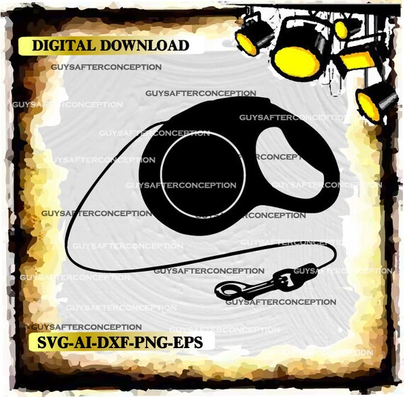 Download Dog Leash Vector Images Svg Files Digital Cutting Files Ai Etsy PSD Mockup Templates