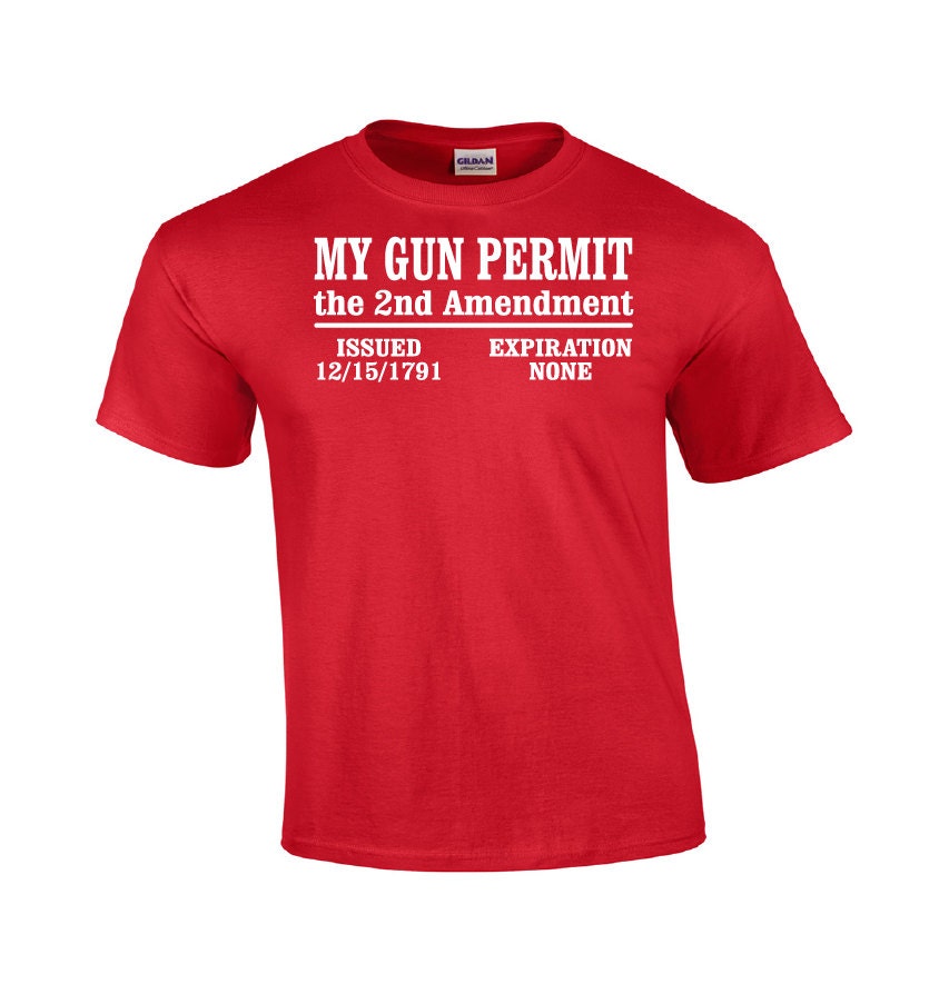 My Gun Permit Pro Gun T-shirt Pro Gun T-shirt for 2nd Amendment Shirt Gun  Enthusiast Tshirt Gun Lover Second Amendment Firearm Gun Rights - Etsy  Canada