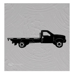 Flatbed Truck Vector Image SVG File Digital Cutting File  Ai - Eps - Png - DXF - Svg - A1