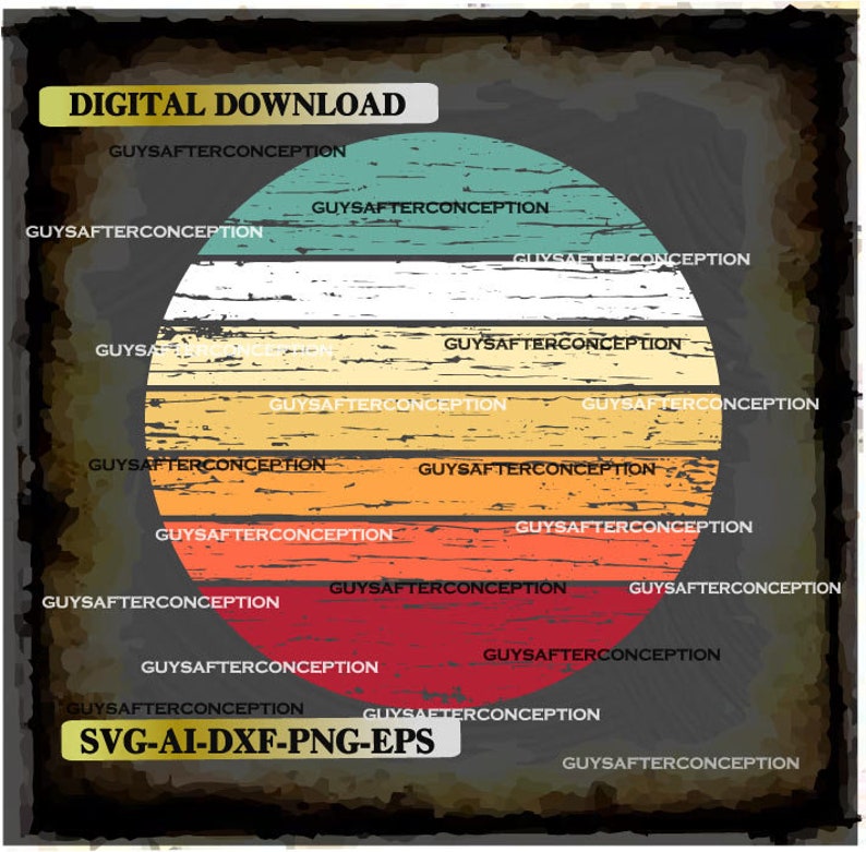 Download Svg Distressed Vintage Retro Circle Digital File Ai Eps Dxf A2 Png Drawing Illustration Art Collectibles Commentfer Fr