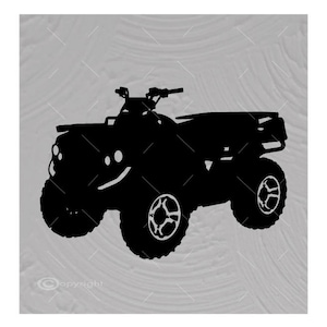 4 Wheeler ATV Vector Images Vinyl Decal T-shirt Digital Cutting Files ,Svg File, Ai, Eps, PNG, A1