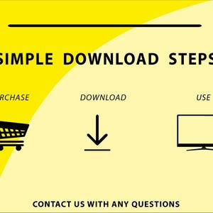 a yellow background with a black and white image of a shopping cart and a yellow