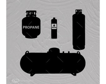 Propane SVG Bundle: Fuel Tank Vector Image Cut File (Digital Download)