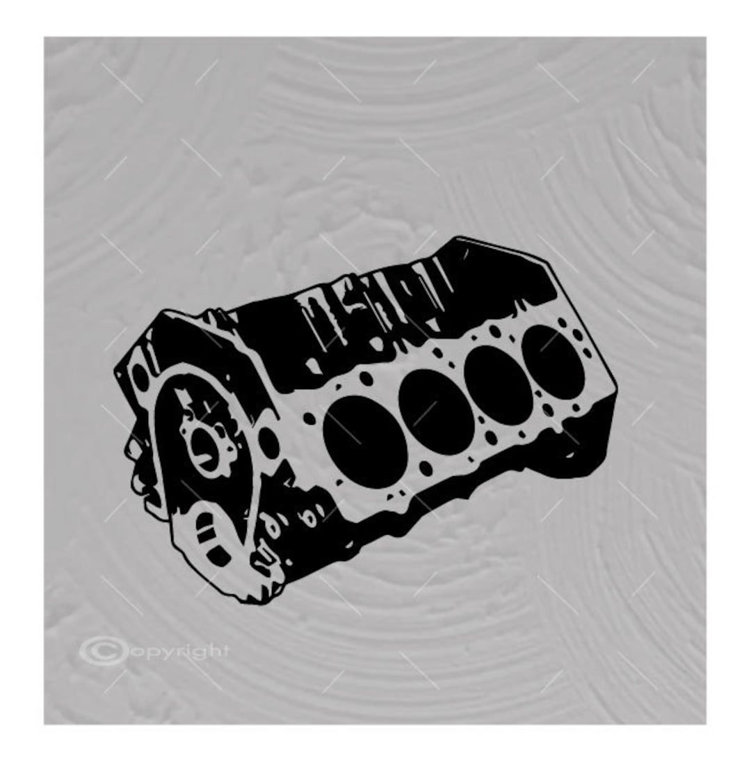 Engine Block Vector Images SVG Files Digital Cutting Files Ai Eps PNG