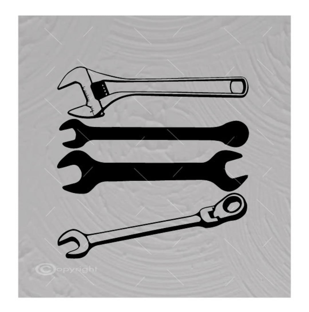 Paquete de archivos SVG de llaves inglesas: Archivo vectorial de  herramientas de mecánico para corte (descarga digital) - Etsy México, image size:1080x1093