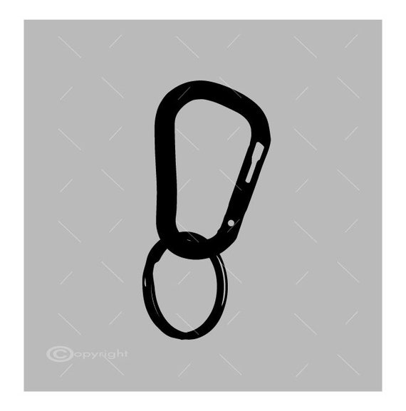 Carabiner Vector Images SVG Files Digital Cutting Files Ai Eps PNG DXF Svg  A1 -  Canada