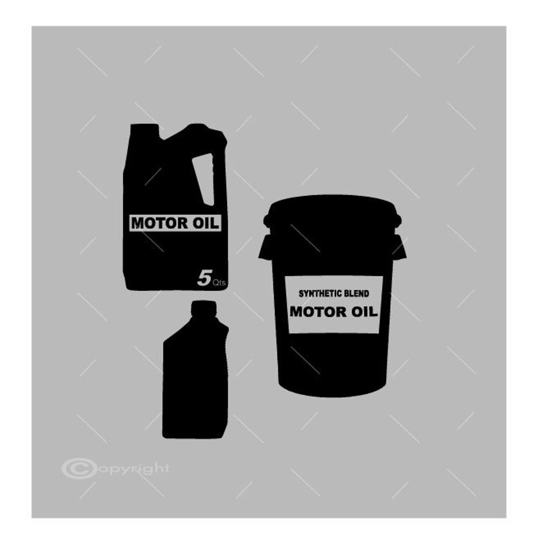 Three Oil Containers Vector Images SVG Files Digital Cutting Etsy