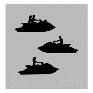 Personal Watercraft SVG Bundle – 3 Piece Jet Ski SVG Set – PWC Cut Files Cricut Silhouette – Jet Ski Clipart | Digital Download