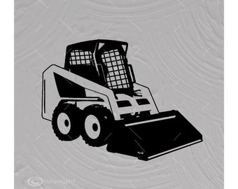Skid Steer SVG: Compact Loader Cut File Vector (Digital Download)