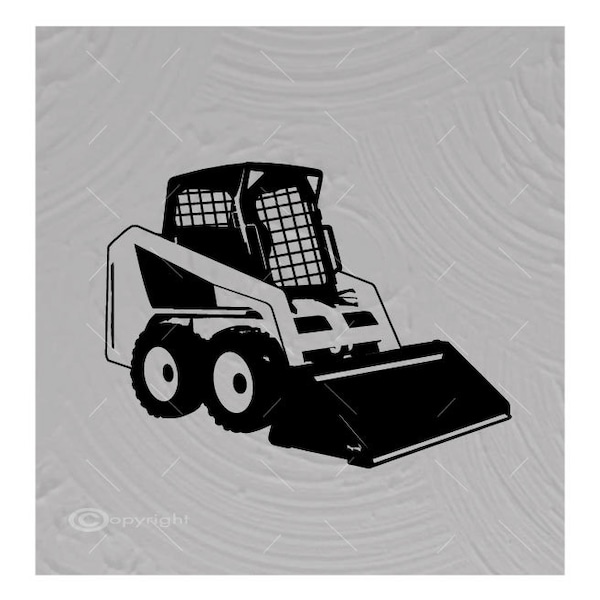 Skid Steer Machine Vector Images SVG Files Digital Cutting Files  Ai - Eps - PNG - DXF - Svg - A1