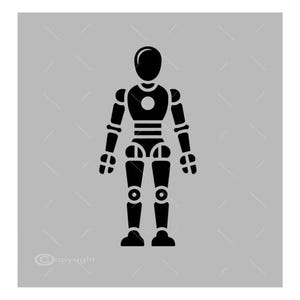 Futuristischer Roboter SVG: Moderner Roboter (PNG, Jpeg)