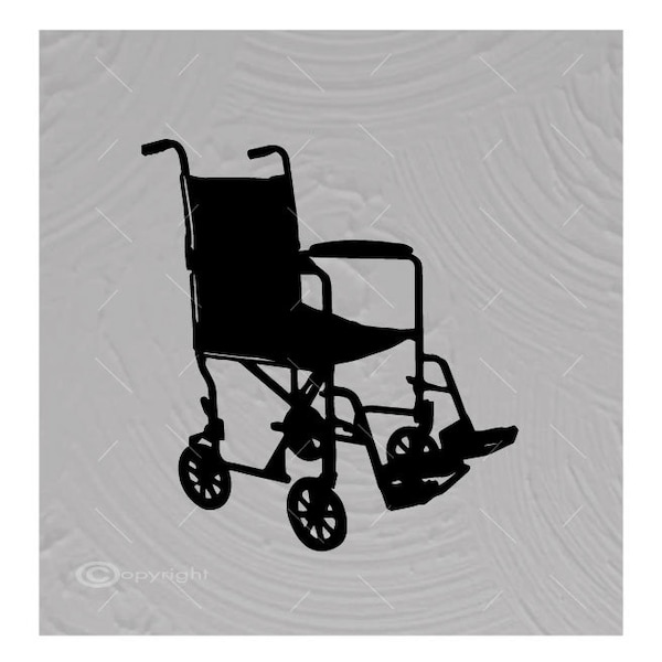 Wheelchair Vector Image SVG Files Digital Cutting Files  Ai - Eps - PNG - DXF - Svg - A2