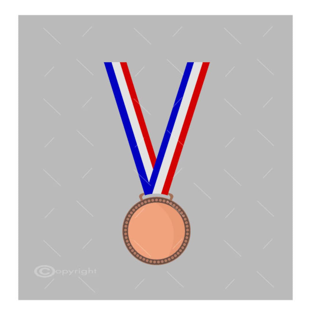 Bronze Medal SVG PNG Dxf Digital File Clipart A1 Etsy