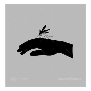 Mosquito SVG: Insect Vector Clipart for Cricut, Silhouette (Digital Download)