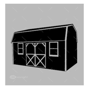 Shed Vector Images SVG Files Digital Cutting Files  Ai - Eps - PNG - DXF - Svg - A2