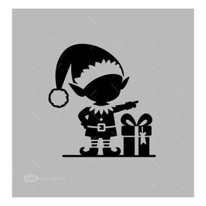 Santa&#39;s Elf SVG: Christmas Holiday Vector (Digital Download)