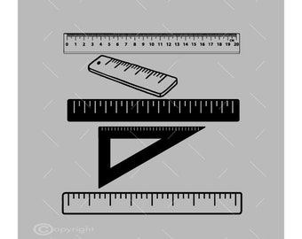 Five Rulers Vector Images SVG Files Digital Cutting Files  Ai - Eps - PNG - DXF - Svg