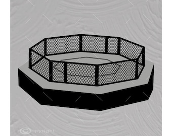 MMA Ring SVG - PNG - Dxf Digital File Clipart A1