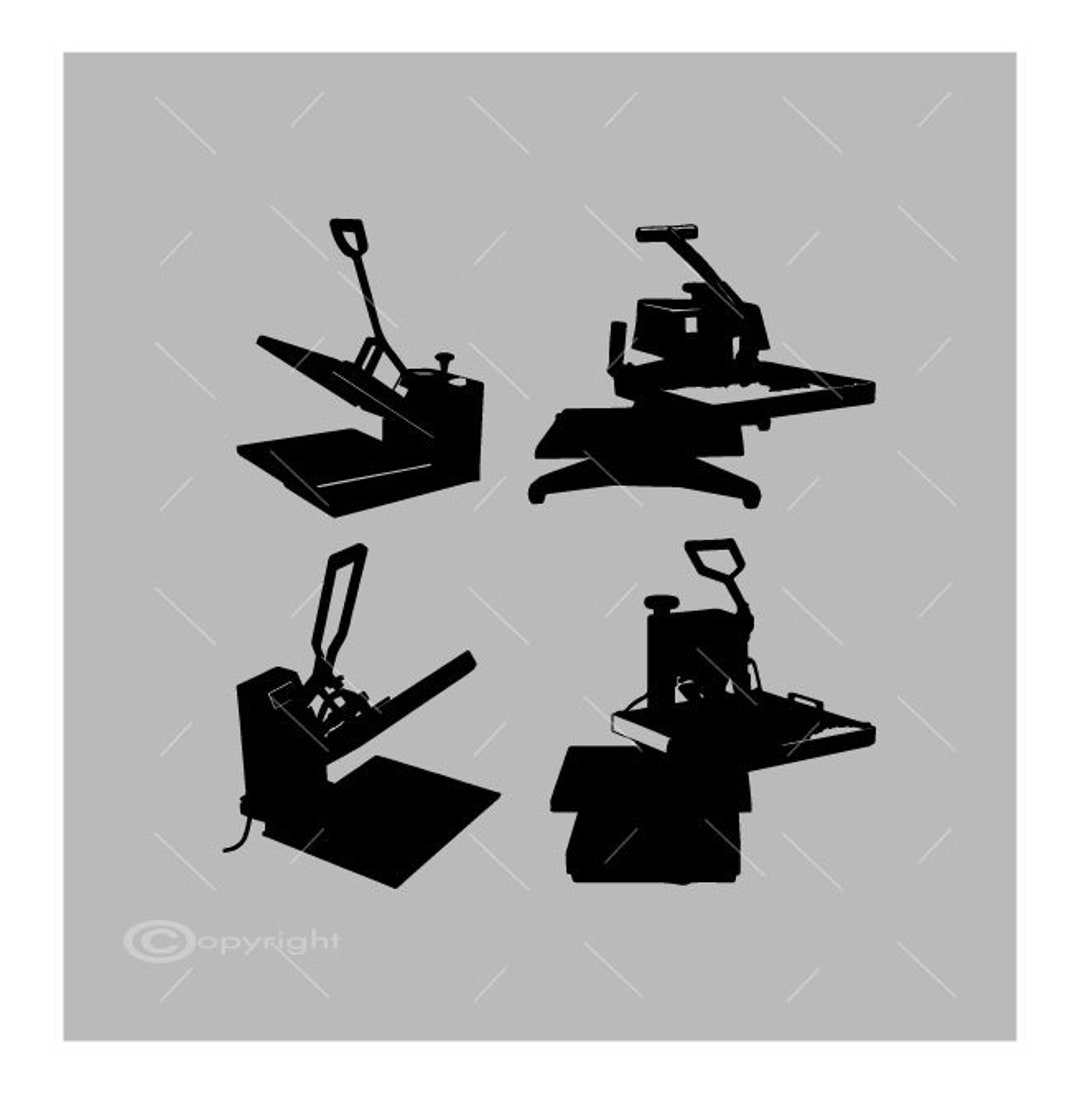 Four Heat Press Vector Images SVG Files Digital Cutting Files Etsy Canada