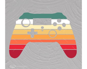 Vintage Video Game Controller Digital File  Ai - Eps - PNG - DXF - Svg - A1