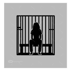 Woman In Jail SVG | Jpeg | Prison SVG | Behind Bars | Png | Jail Cell Svg | Prison Cell SVG | Jail Bars Svg Vector A1