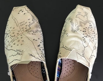 Westeros Map - House of Dragons Shoes