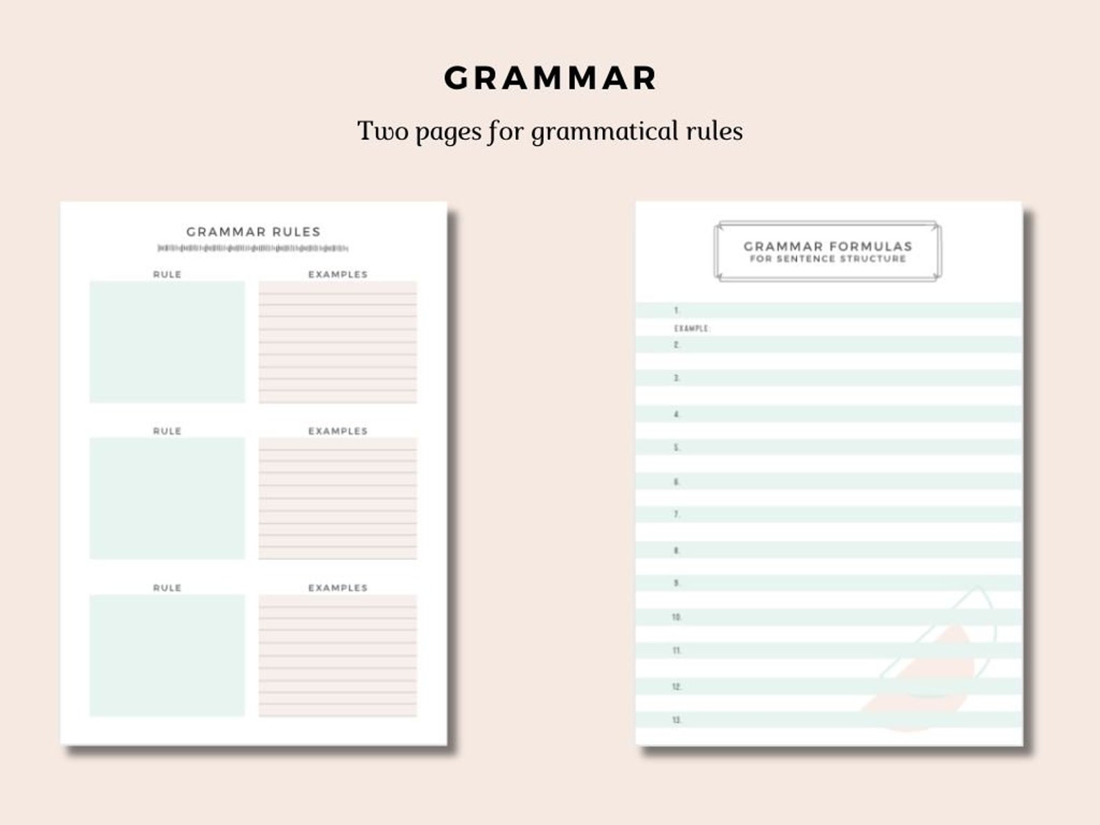 Language Notebook.pdf Portuguese Language Learning Notebook Study Journal, Printable Pdf/ipad ...