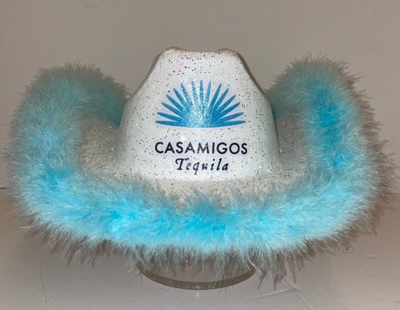 Casamigos Inspired Glitter Cowboy Hat 