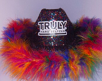 Seltzer inspirado Glitter Cowboy Hat / Sombrero de vaquera totalmente personalizado / Sombrero de despedida de soltera / Bebedores de alcohol Sombreros de vaquera/