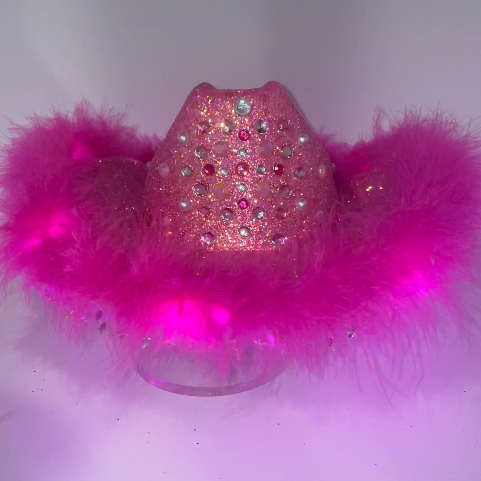 Rhinestone and Glitter Cowboy Hat Fully Custom Tiktok Cowgirl Etsy