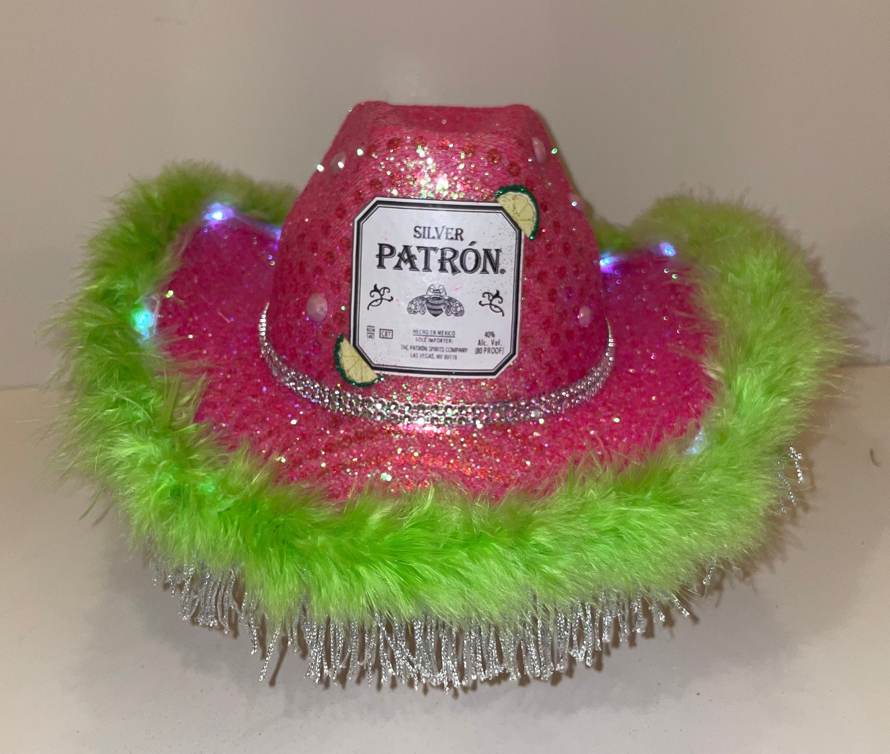 Hot Pink Glitter Cowboy Hat 