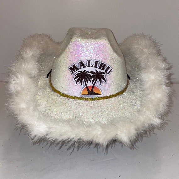 Malibu Glitter Hat Sombrero - Etsy México