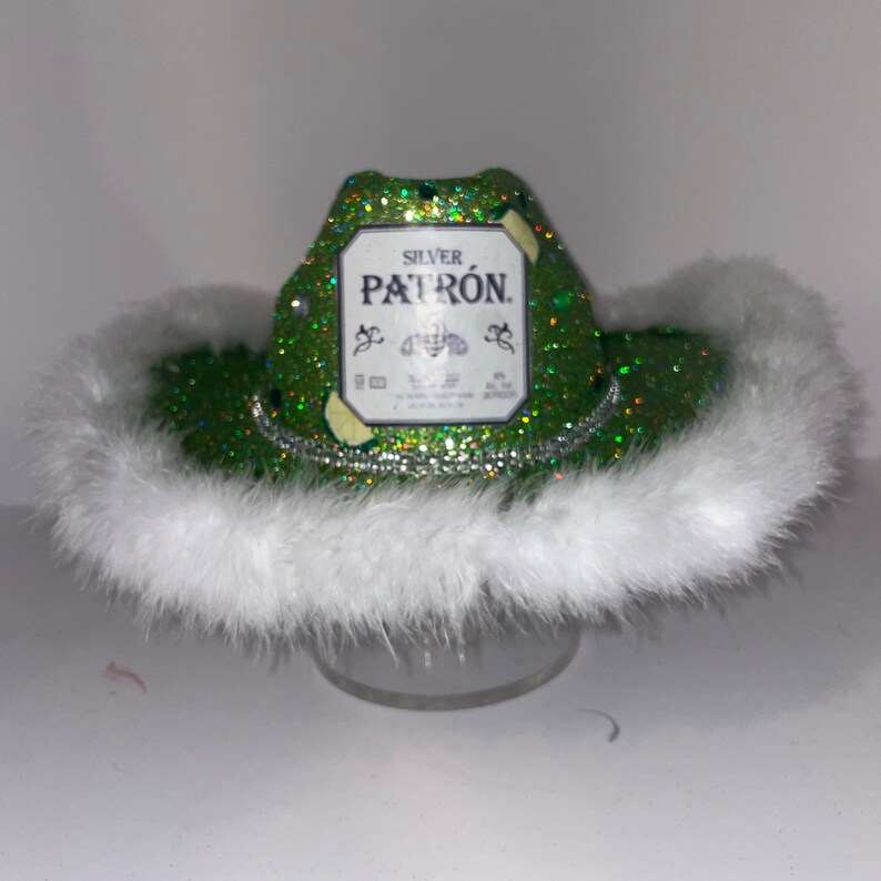 Patron Tequila Inspired Cowboy Hat Fully Customizable Etsy