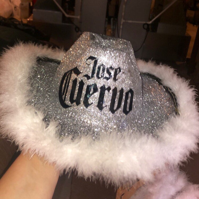 Jose Cuervo Glitter Cowboy Hat Fully custom tiktok cowboy hat | Etsy