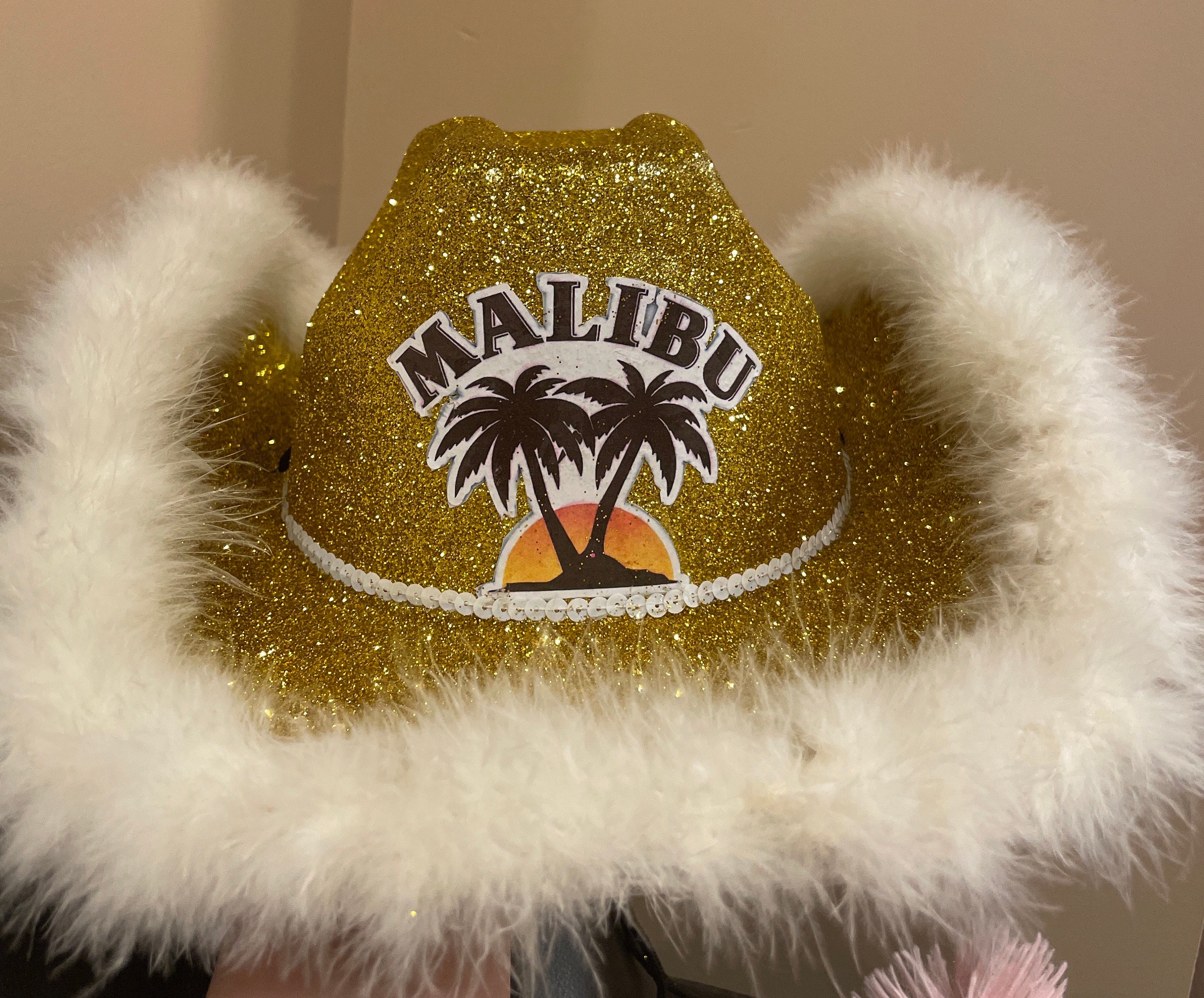 Malibu Alcohol Cowboy Tiktok Alcohol Hats Alcohol Cowgirl Hats